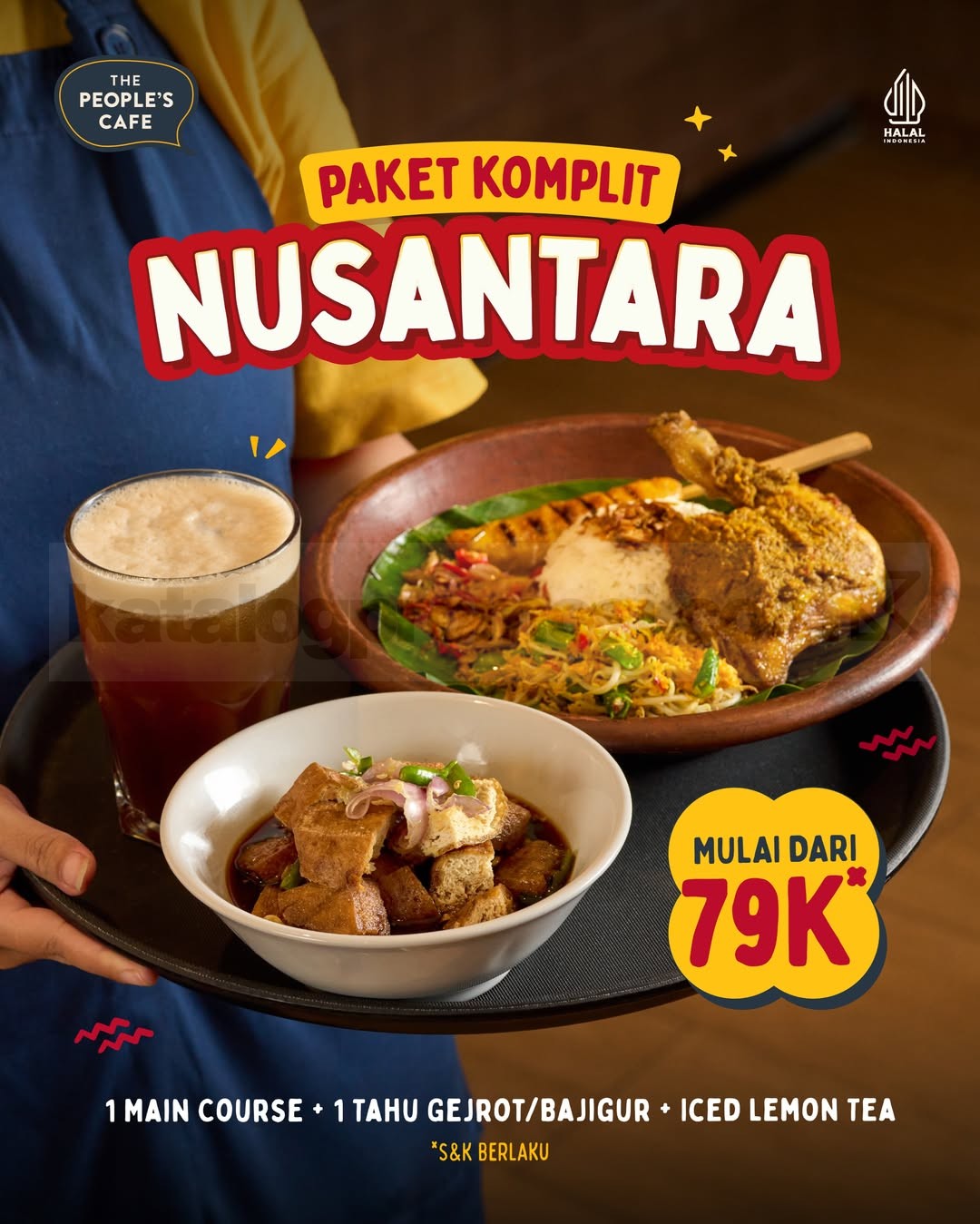 Promo The People’s Cafe Paket Komplit Nusantara Rp79.000 Promo The People’s Cafe Paket Komplit Nusantara Rp79.000 dengan main course, jajanan, dan iced lemon tea