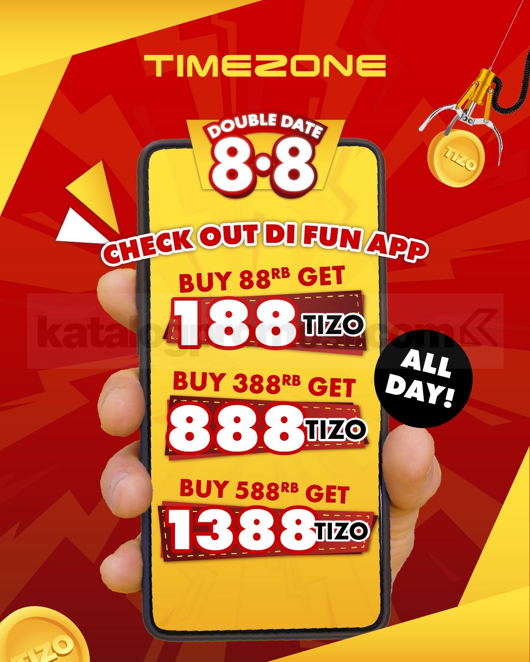 Promo Timezone 8.8 Dapat Bonus Saldo Tizo Promo Timezone 8.8 Dapat Bonus Saldo Tizo 1