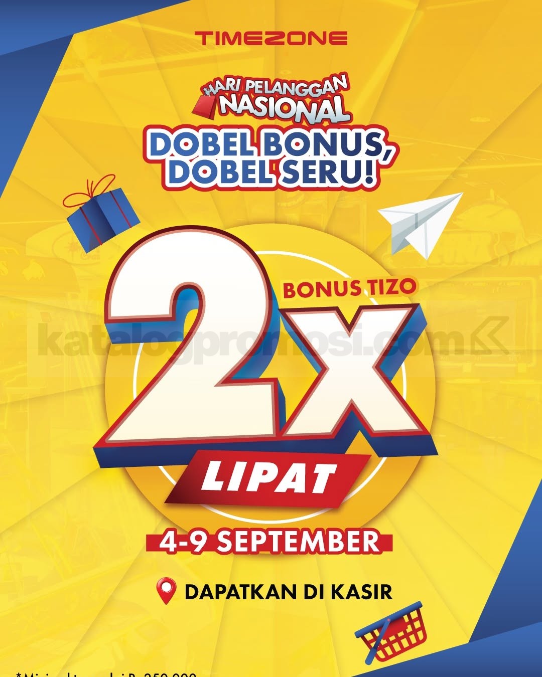 Promo Timezone Harpelnas Bonus Tizo 2x Lipat Promo Timezone Harpelnas Bonus Tizo 2x Lipat periode 4–9 September 2026