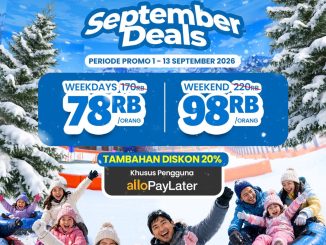 Promo Trans Snow World Bekasi September Deals tiket mulai Rp78.000 periode 1–13 September 2026