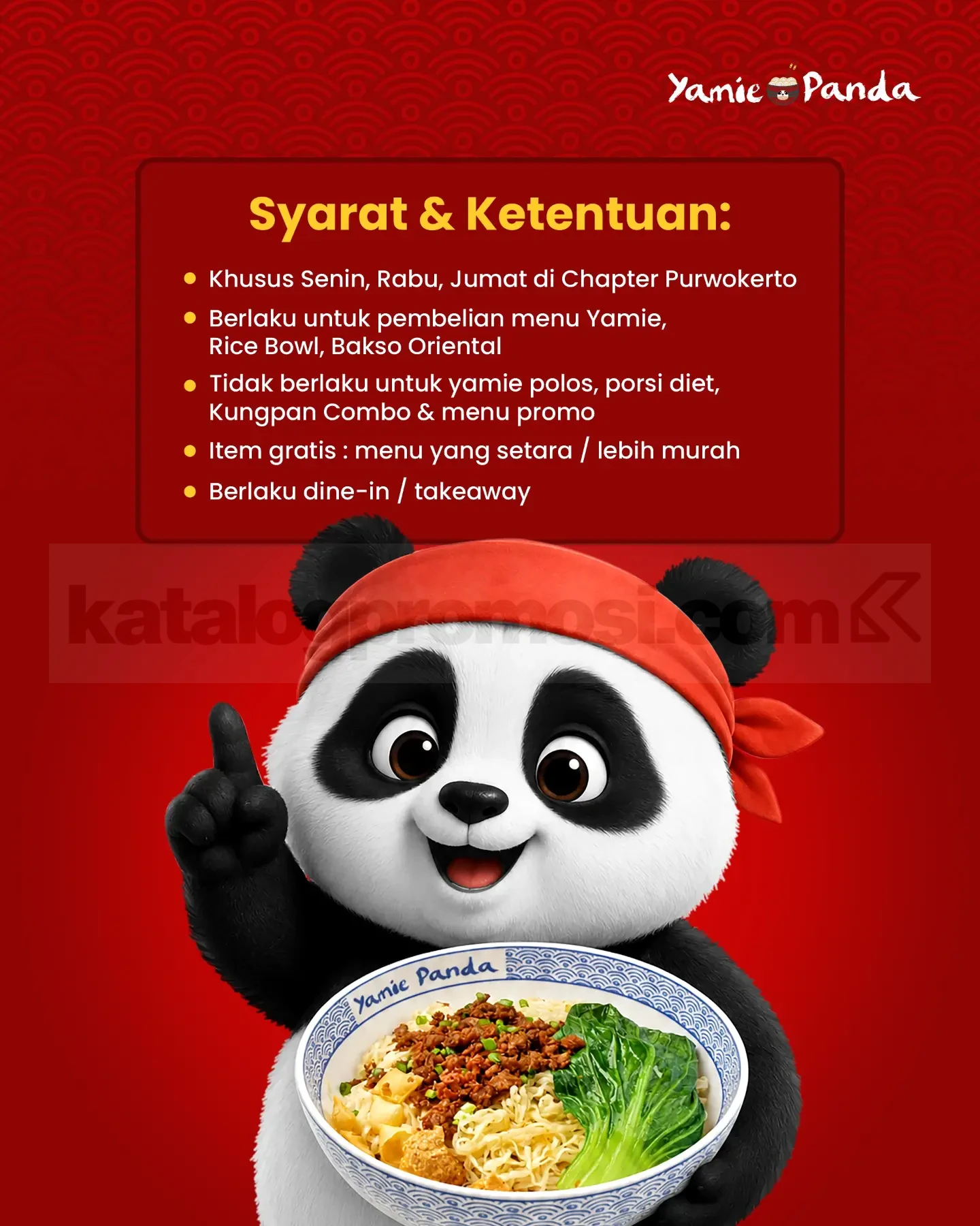 Promo Yamie Panda Ngapak Day Tuku 2 Gratis 1 Promo Yamie Panda Ngapak Day Tuku 2 Gratis 1 1