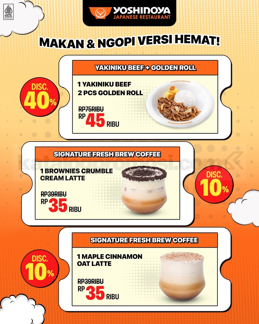 Promo Yoshinoya QPON Menu Favorit Mulai Rp35.000 Promo Yoshinoya QPON Menu Favorit Mulai Rp35.000 4