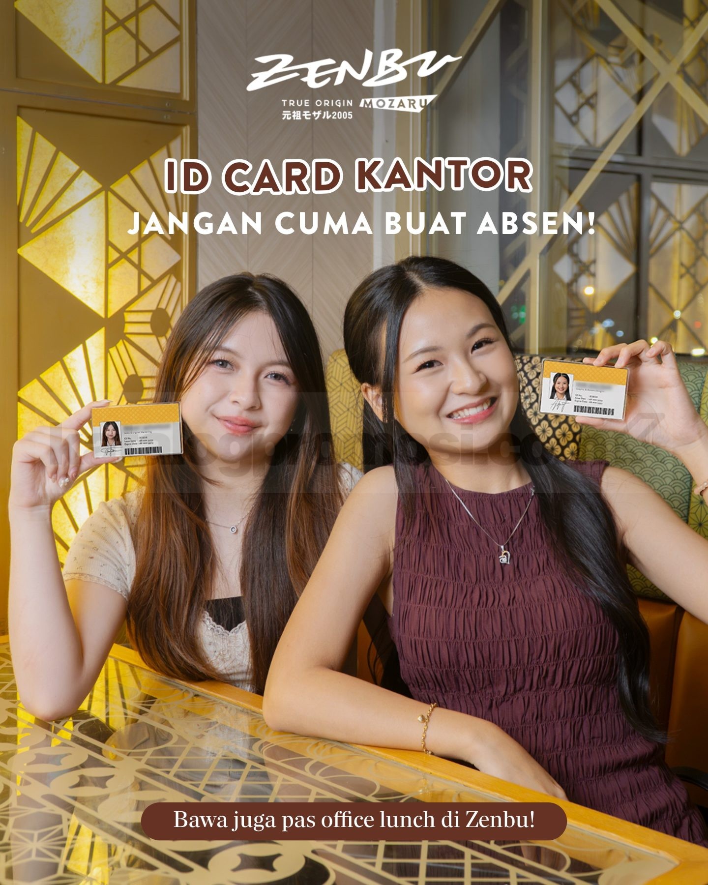 Promo Zenbu Diskon 10% Khusus Karyawan Aktif Promo Zenbu diskon 10% khusus karyawan aktif dengan ID Card kantor