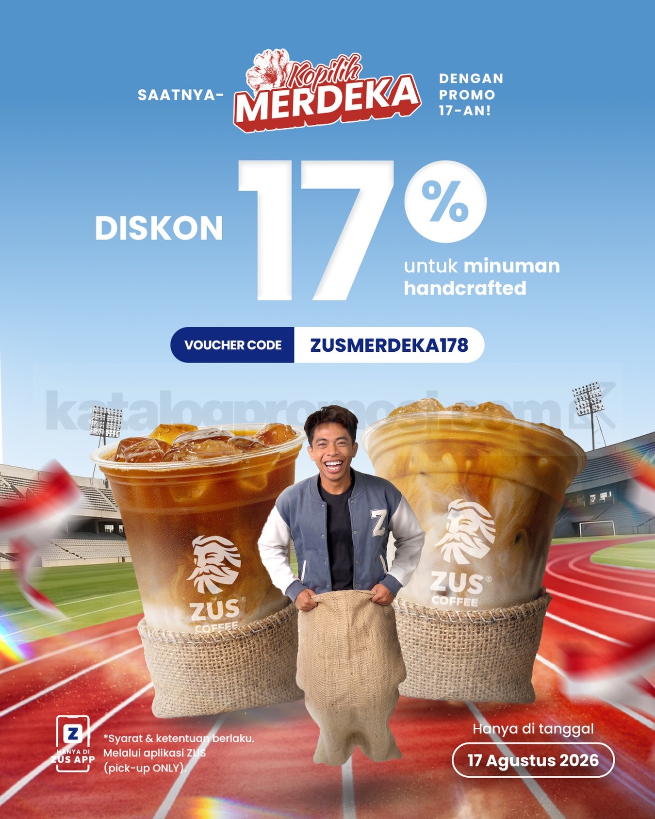 Promo ZUS Coffee 17 Agustus Diskon 17% Handcrafted Drink