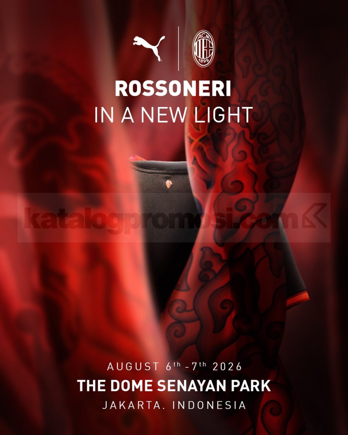 Rossoneri Arena PUMA x AC Milan di Senayan Park Rossoneri Arena PUMA x AC Milan di Senayan Park pada 6–7 Agustus 2026.