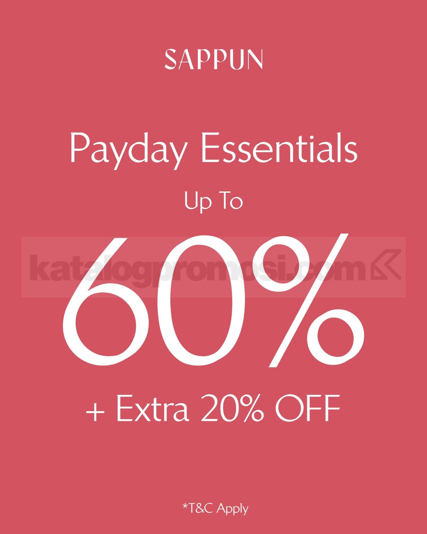 Promo Sappun Payday Diskon hingga 60% + Extra 20% Promo Sappun Payday diskon hingga 60% dan extra 20% OFF untuk pasangan favorit pilihan