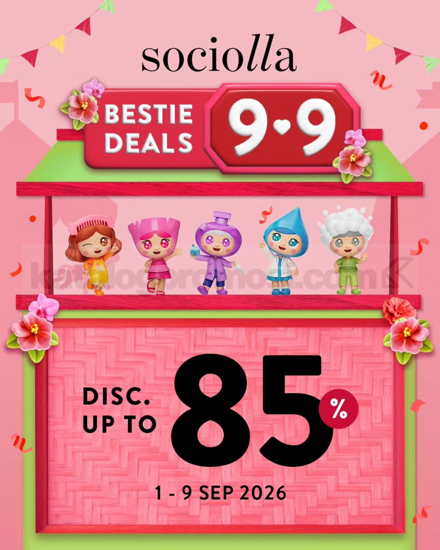 Promo Sociolla Bestie Deals 9.9 Diskon hingga 85% Promo Sociolla Bestie Deals 9.9 Diskon hingga 85% untuk produk beauty pilihan