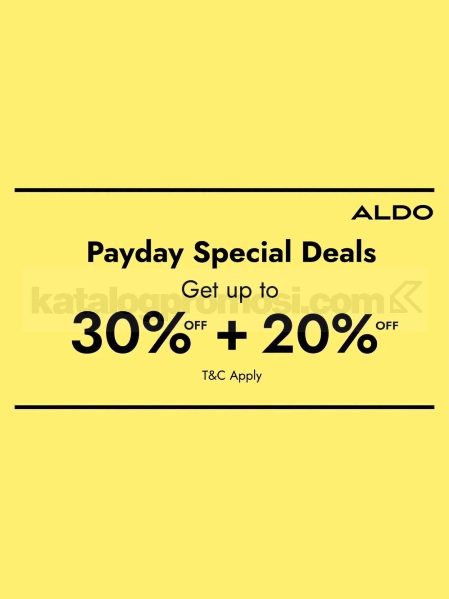 Promo ALDO Payday Special Deals Disc Up To 30% Promo ALDO Payday Special Deals Disc Up To 30% untuk selected style dan selected items