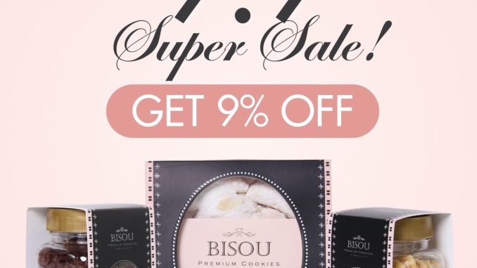 Promo Bisou Patisserie 9.9 Super Sale diskon 9% dengan minimum pembelian Rp150.000