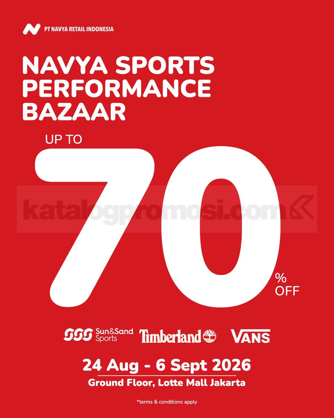 Navya Sports Performance Bazaar di LOTTE Mall Jakarta Diskon hingga 70%