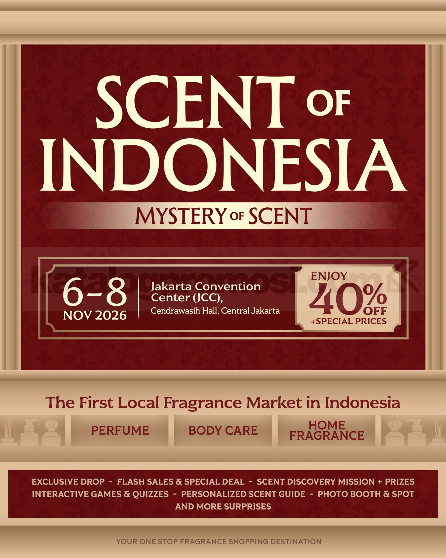 Scent of Indonesia Vol. 8 Hadir di JCC November 2026 Scent of Indonesia Vol. 8 Hadir di JCC November 2026 1