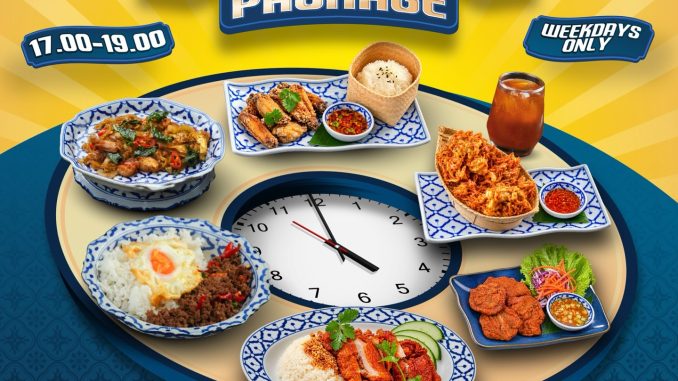 Promo Ghin Thai Early Dinner Package Rp100.000 dengan pilihan Paket A, B, dan C pada weekdays pukul 17.00–19.00 WIB.