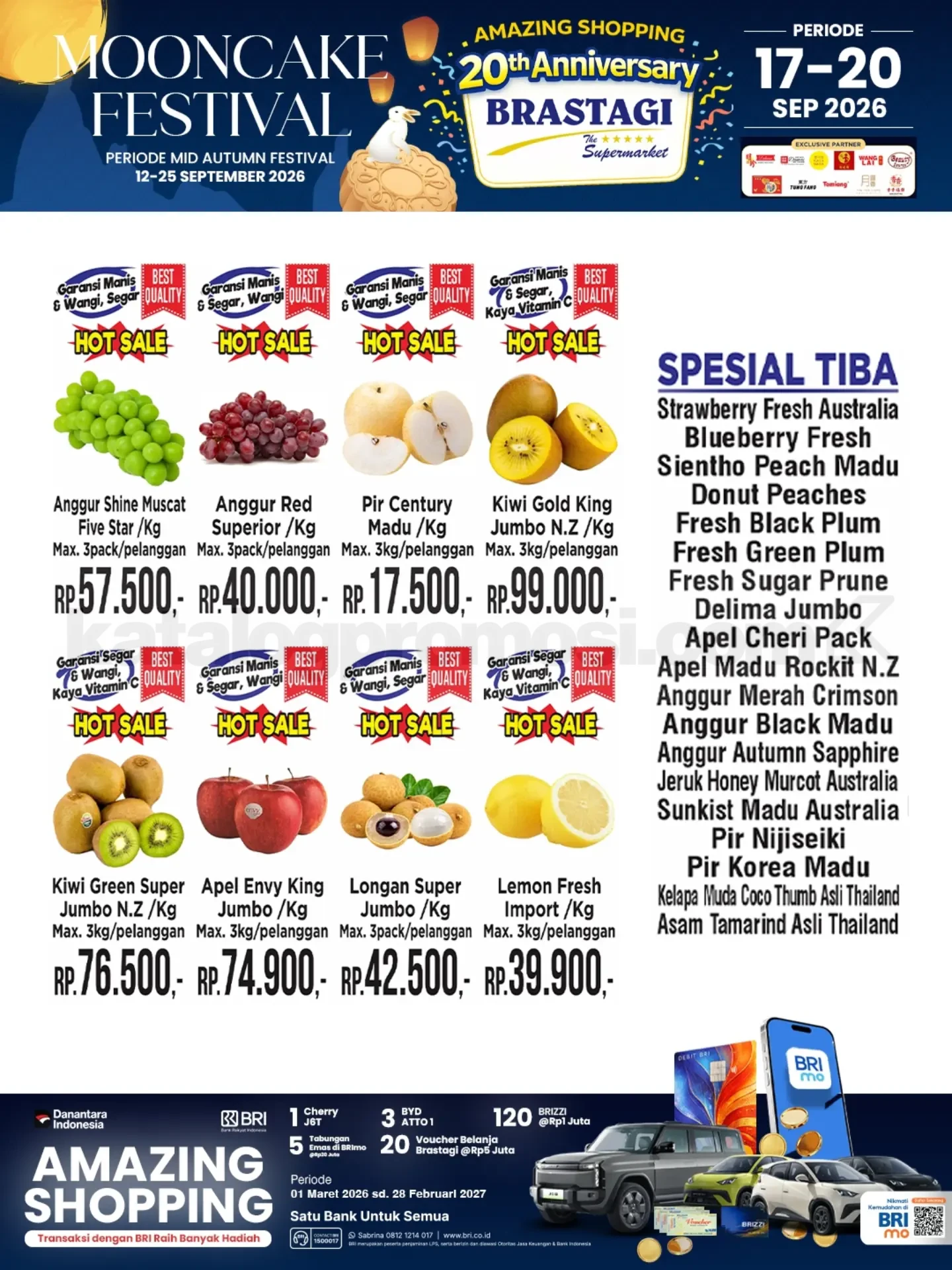 Promo JSM BRASTAGI SUPERMARKET Katalog Weekend 17-20 September 2026 Promo JSM BRASTAGI SUPERMARKET Katalog Weekend 17-20 September 2026