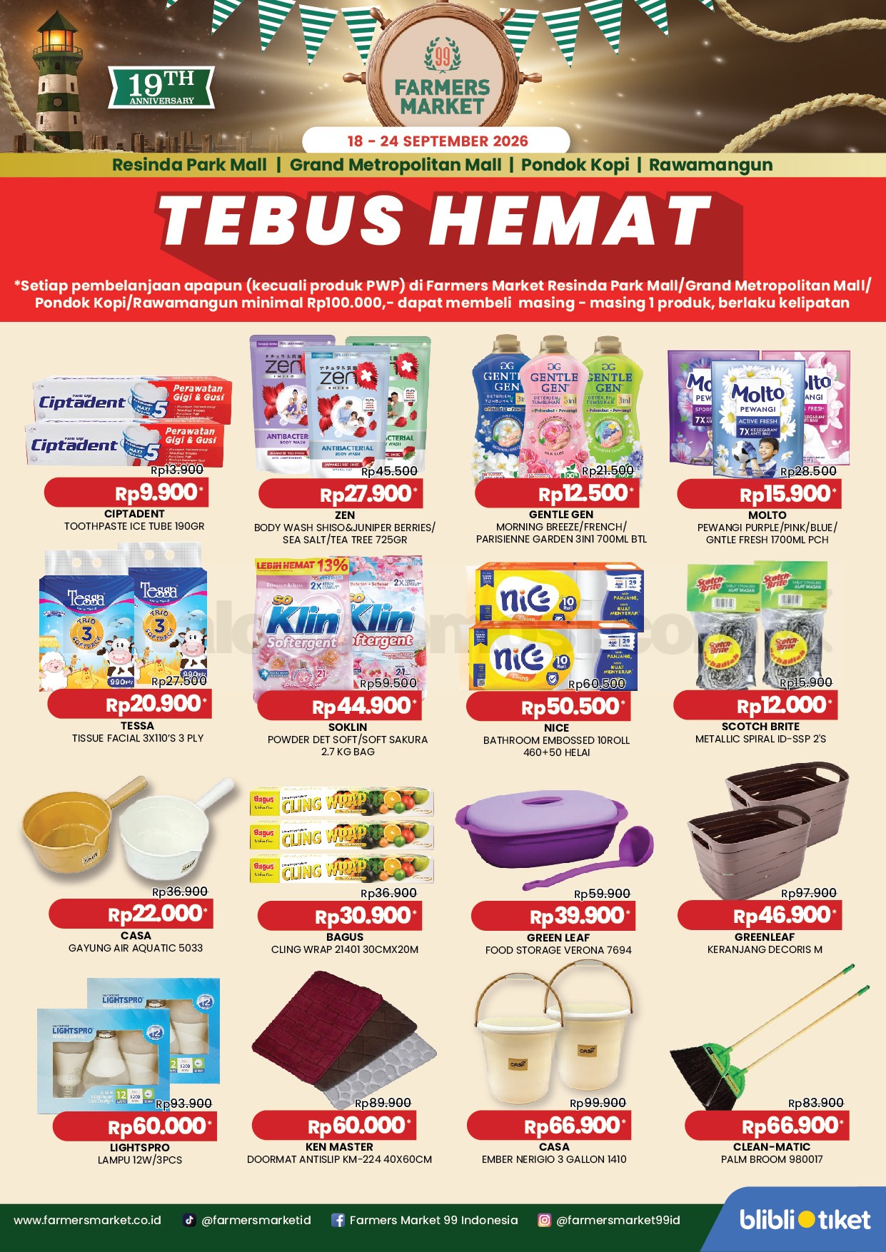 Promo JSM Farmers Market Weekend 18-24 September 2026 Promo JSM Farmers Market Weekend 18-24 September 2026 2