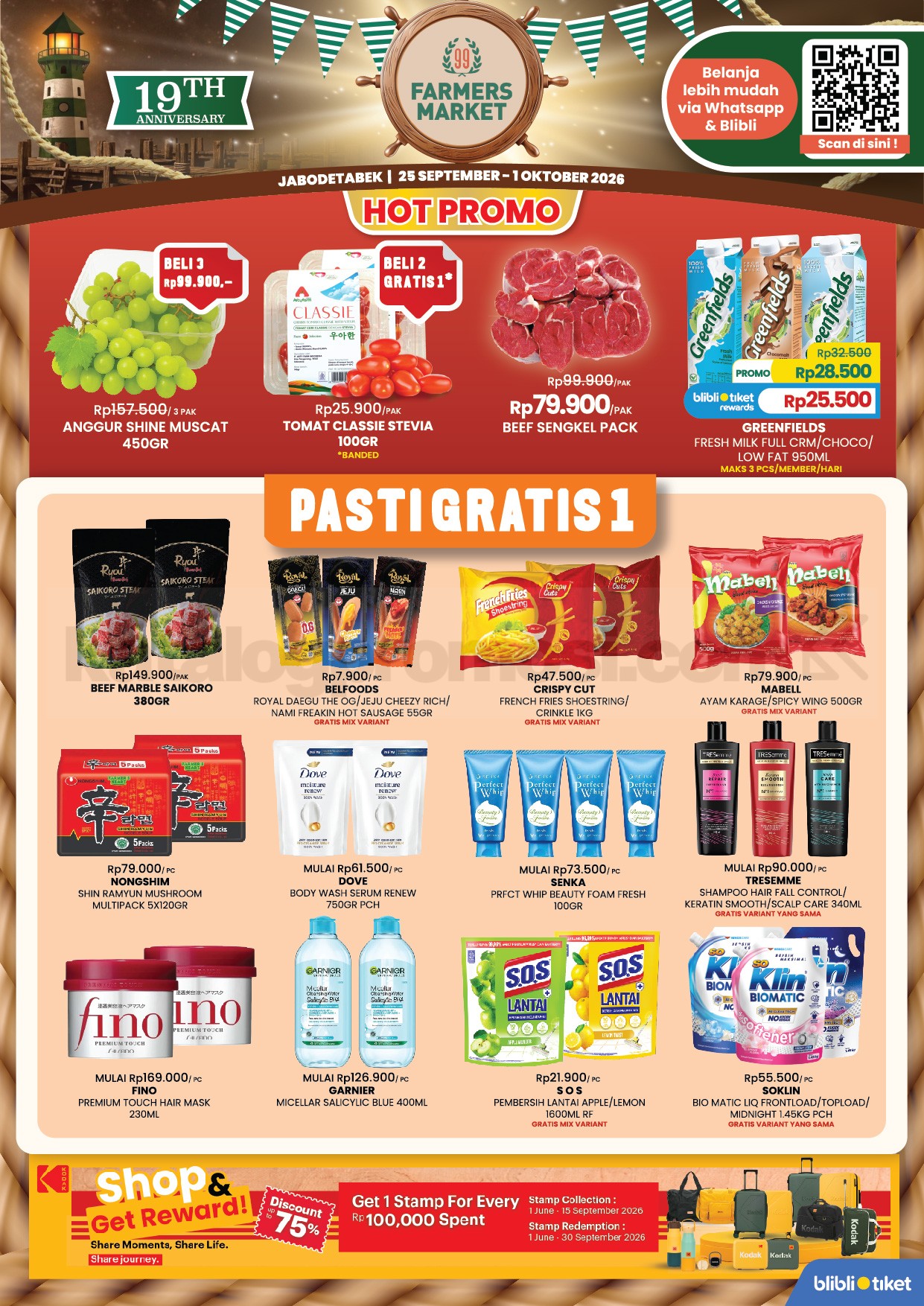 Promo JSM Farmers Market Weekend 25 September - 01 Oktober 2026
