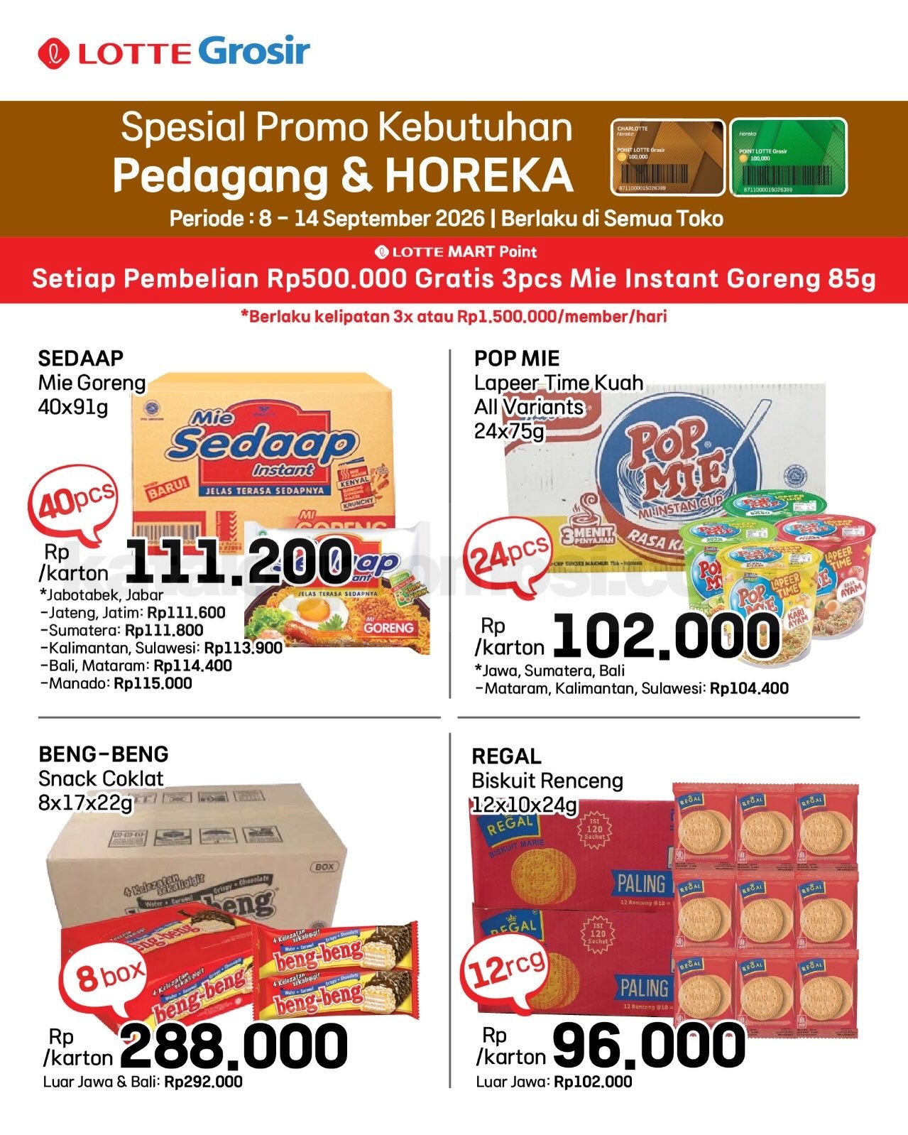 Katalog Promo LOTTE GROSIR TERBARU 08-15 September 2026 Katalog Promo LOTTE GROSIR TERBARU 08-15 September 2026 8