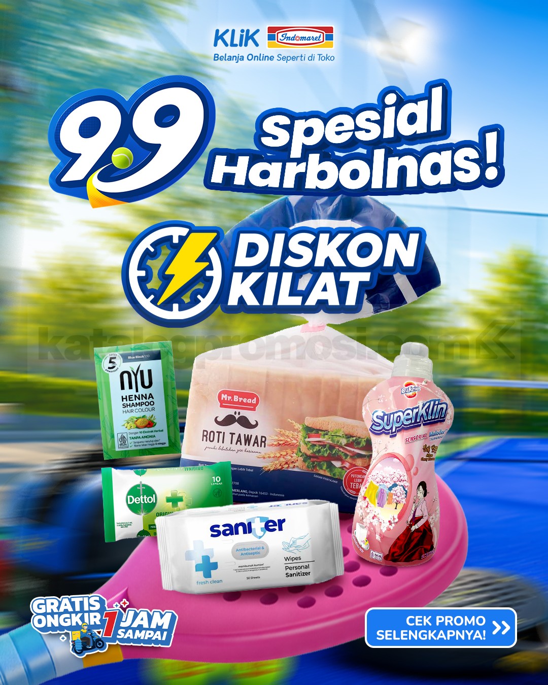 Promo Klik Indomaret 9.9 Double Date Beli 1 Gratis 1