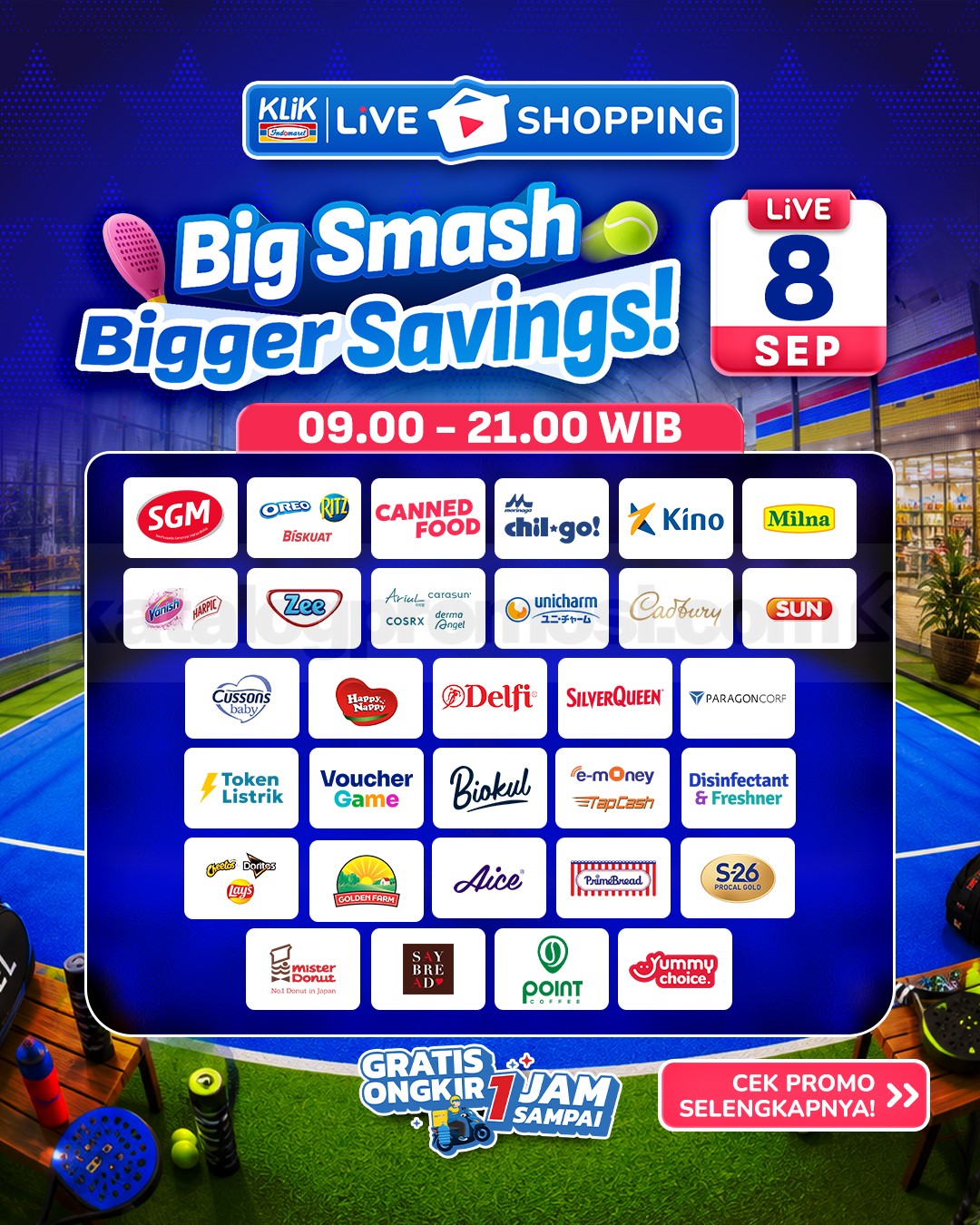 Promo Klik Indomaret 9.9 Double Date Beli 1 Gratis 1