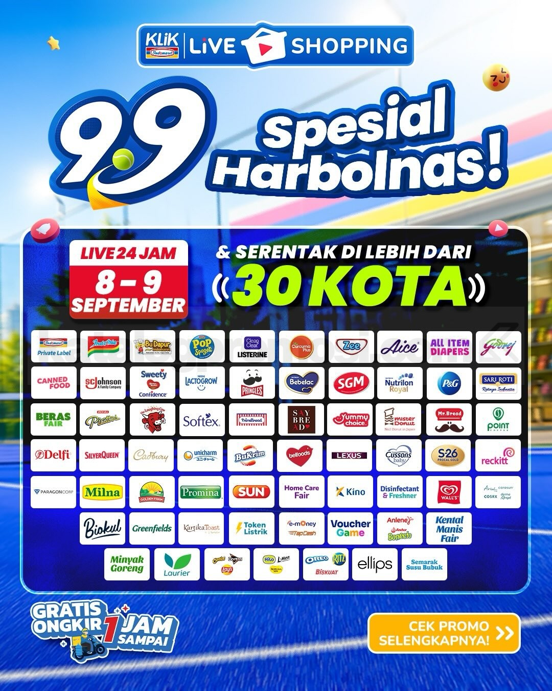 Promo Klik Indomaret 9.9 Double Date Beli 1 Gratis 1 Promo Klik Indomaret 9.9 Double Date Beli 1 Gratis 1 13