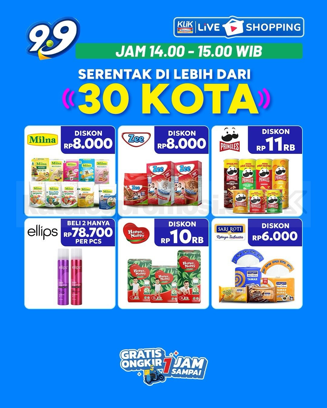 Promo Klik Indomaret 9.9 Double Date Beli 1 Gratis 1 Promo Klik Indomaret 9.9 Double Date Beli 1 Gratis 1 24