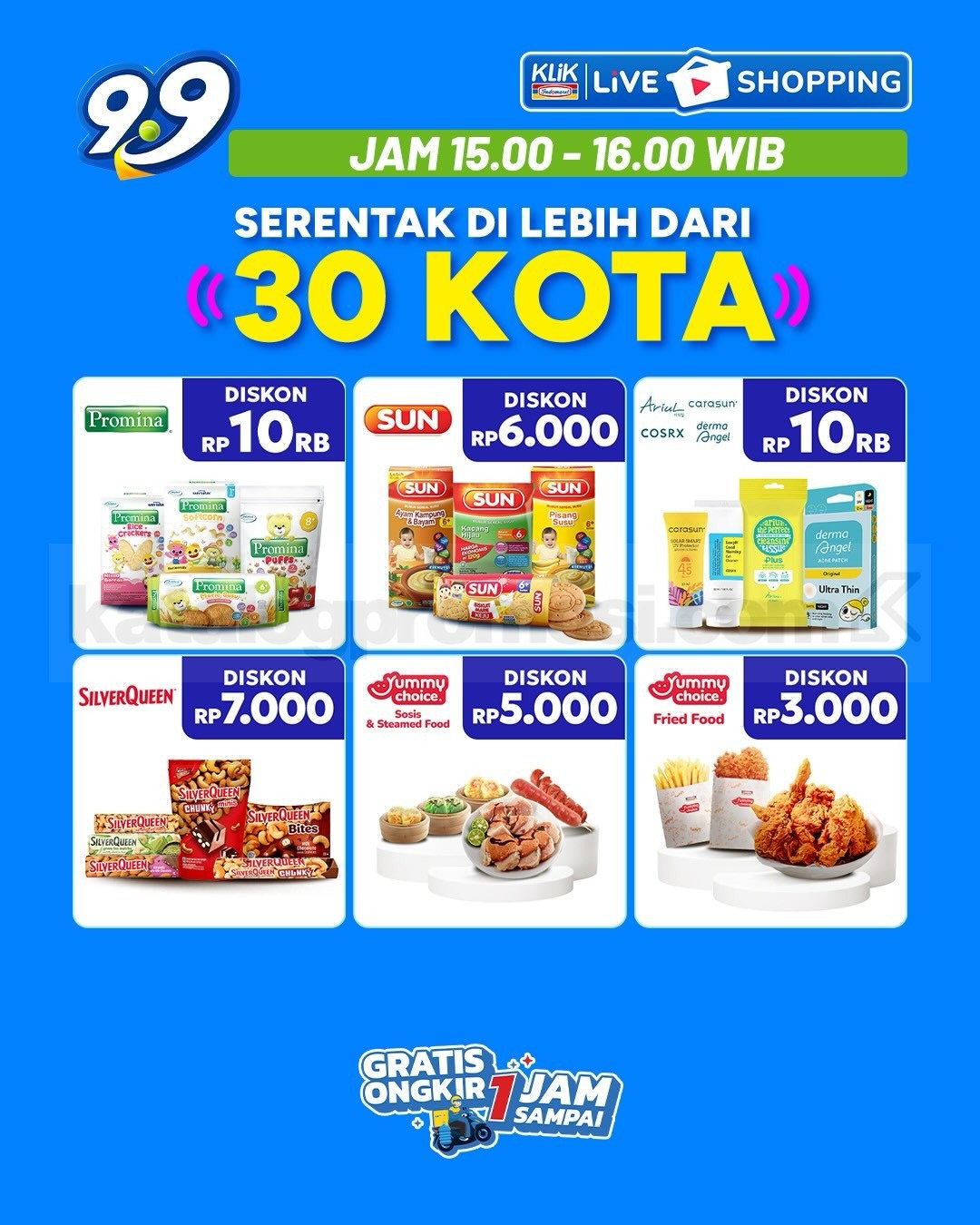 Promo Klik Indomaret 9.9 Double Date Beli 1 Gratis 1 Promo Klik Indomaret 9.9 Double Date Beli 1 Gratis 1 25