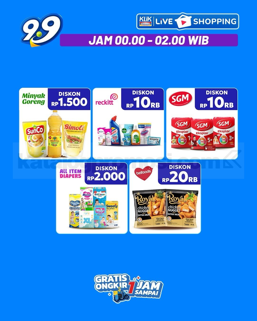 Promo Klik Indomaret 9.9 Double Date Beli 1 Gratis 1 Promo Klik Indomaret 9.9 Double Date Beli 1 Gratis 1 15