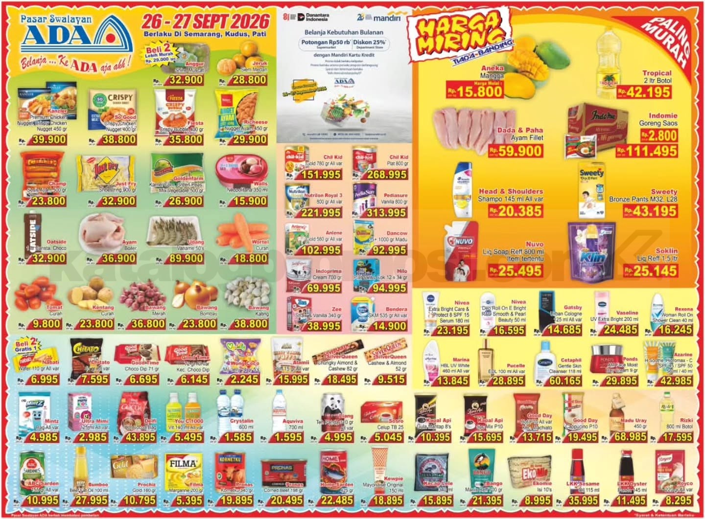 Promo ADA PASAR SWALAYAN Katalog JSM 26-27 September 2026