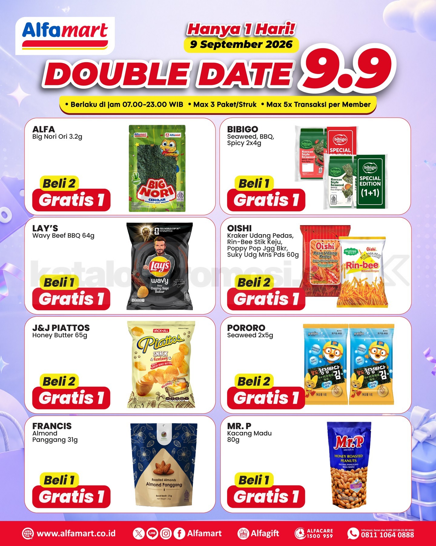 Promo Alfamart 9.9 Double Date Sale Beli 1 Gratis 1