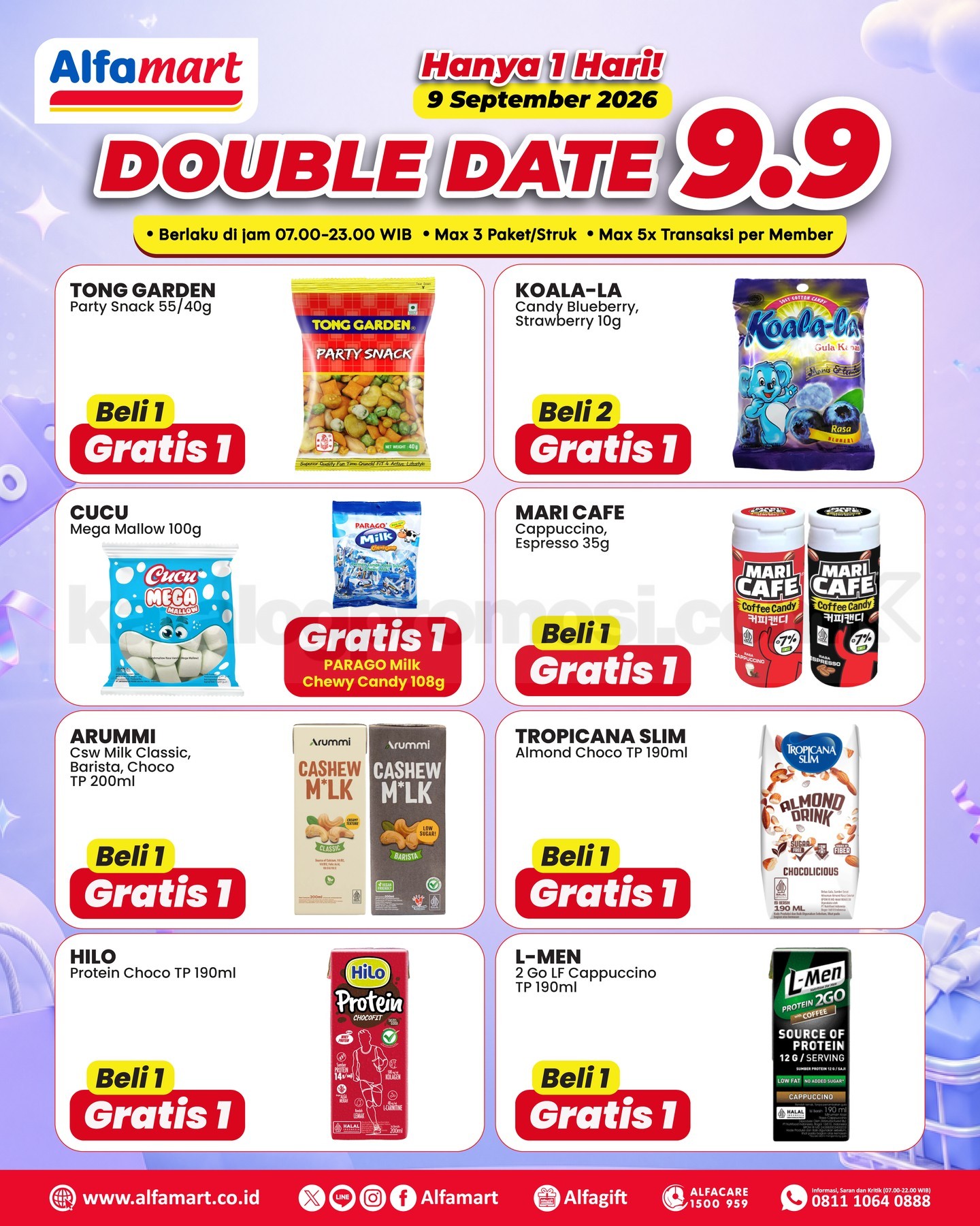 Promo Alfamart 9.9 Double Date Sale Beli 1 Gratis 1