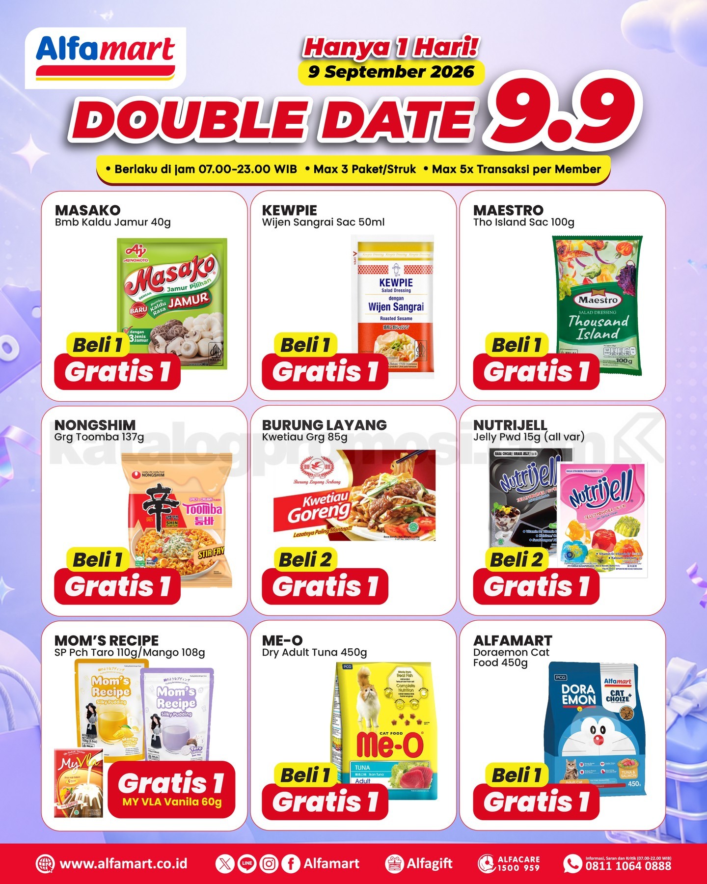 Promo Alfamart 9.9 Double Date Sale Beli 1 Gratis 1