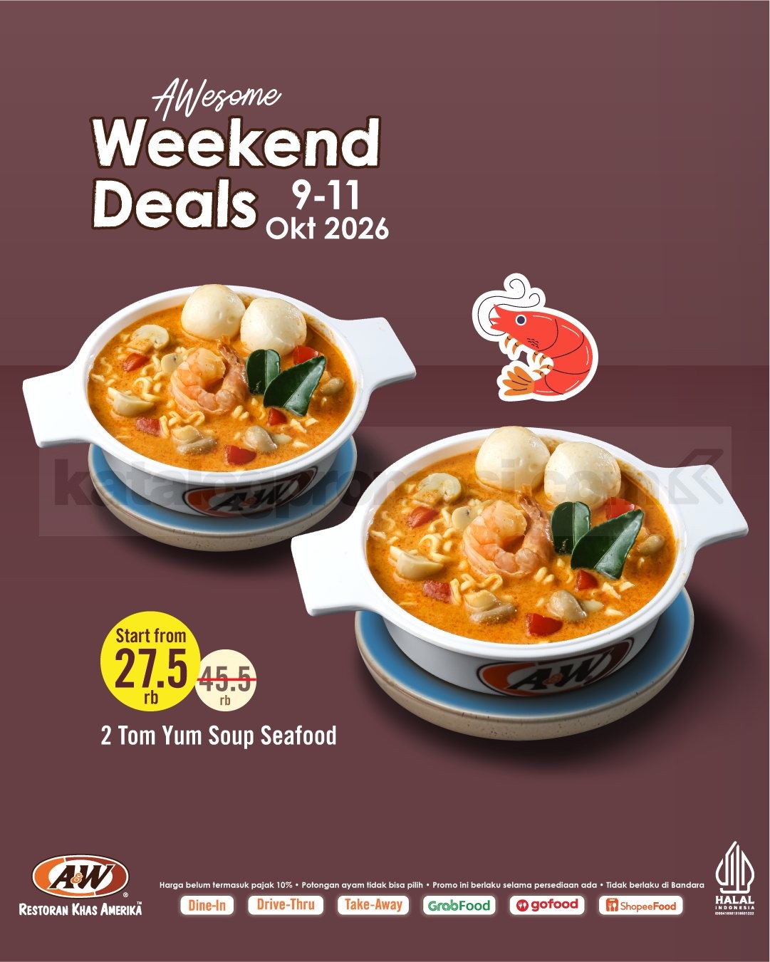 Promo A&W Weekend Deals Paket Mulai Rp27.500 Promo A&W Weekend Deals Paket Mulai Rp27.500 1