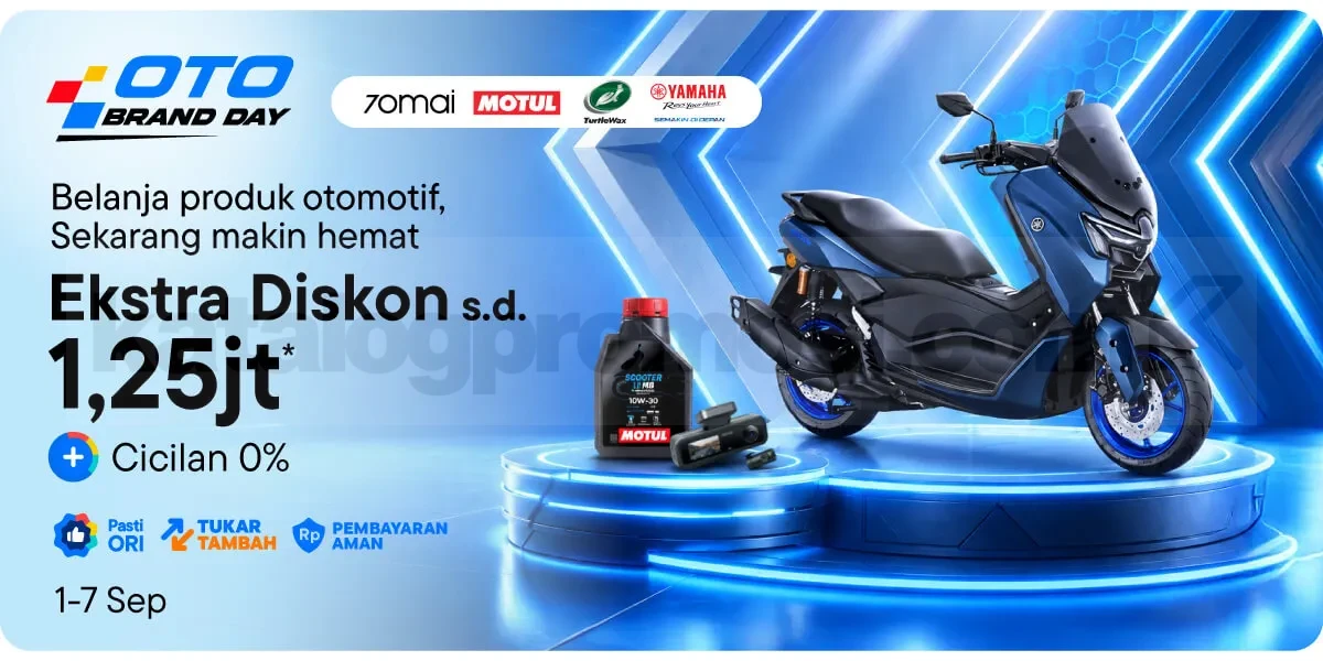 Promo Blibli Oto Brand Day Ekstra Diskon hingga 1,25 Juta Promo Blibli Oto Brand Day ekstra diskon hingga Rp. 1,25 juta untuk produk otomotif