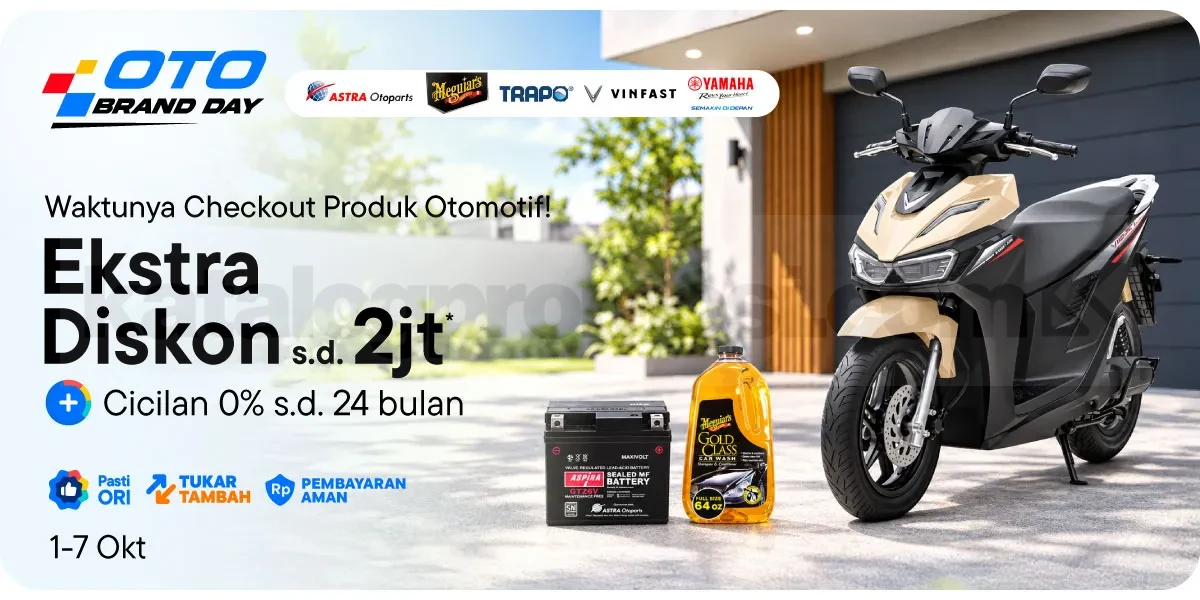 Promo Blibli Oto Brand Day Diskon hingga Rp2 Juta Promo Blibli Oto Brand Day diskon hingga Rp2 juta dan cicilan 0% hingga 24 bulan