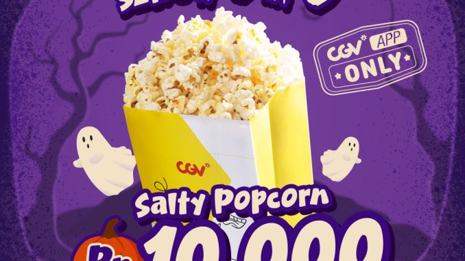Promo CGV Double Seru 10.10 Salty Popcorn Rp10.000 dengan kupon setelah pembelian tiket