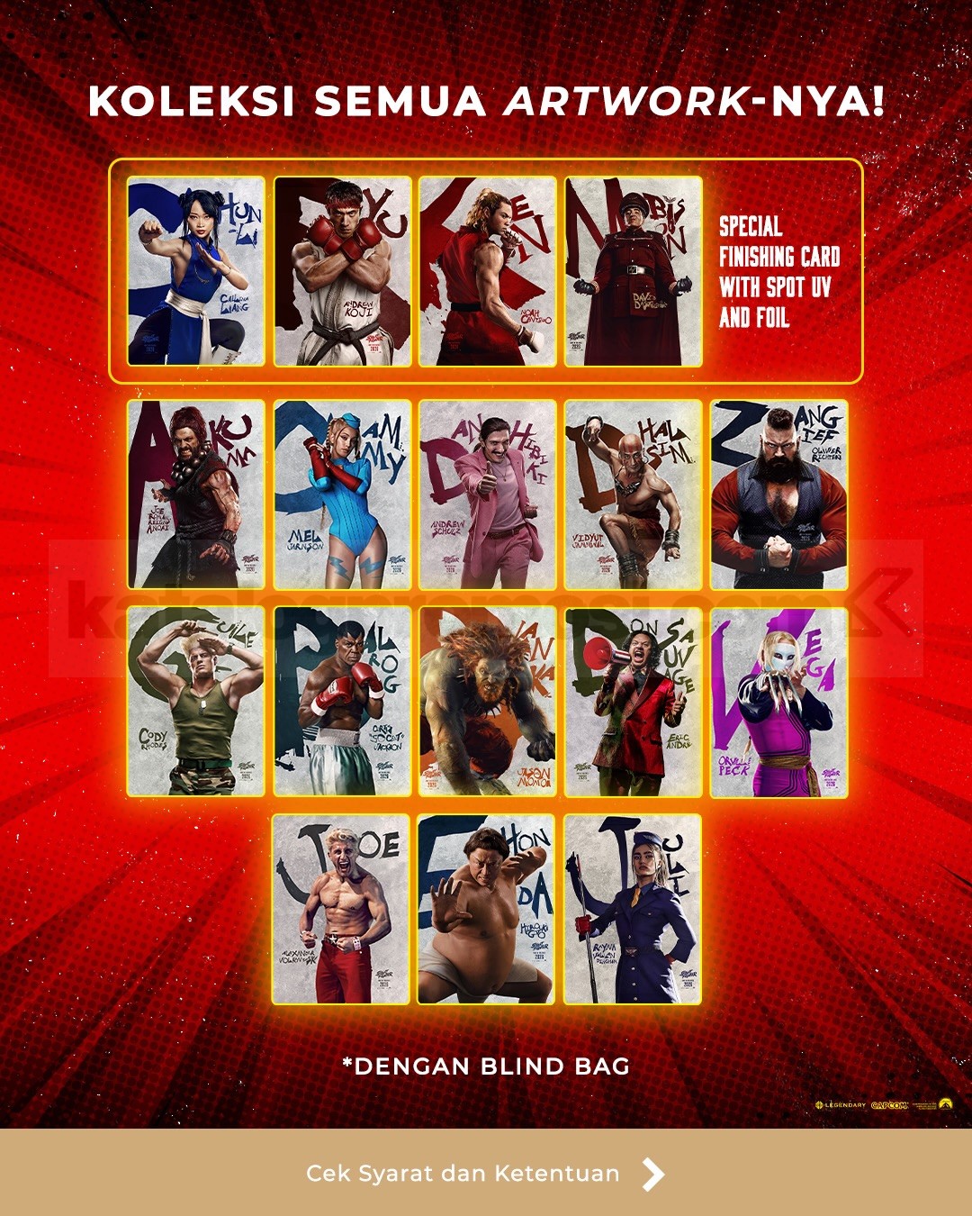 Promo Cinema XXI Nonton Street Fighter Dapat Kartu Koleksi Eksklusif