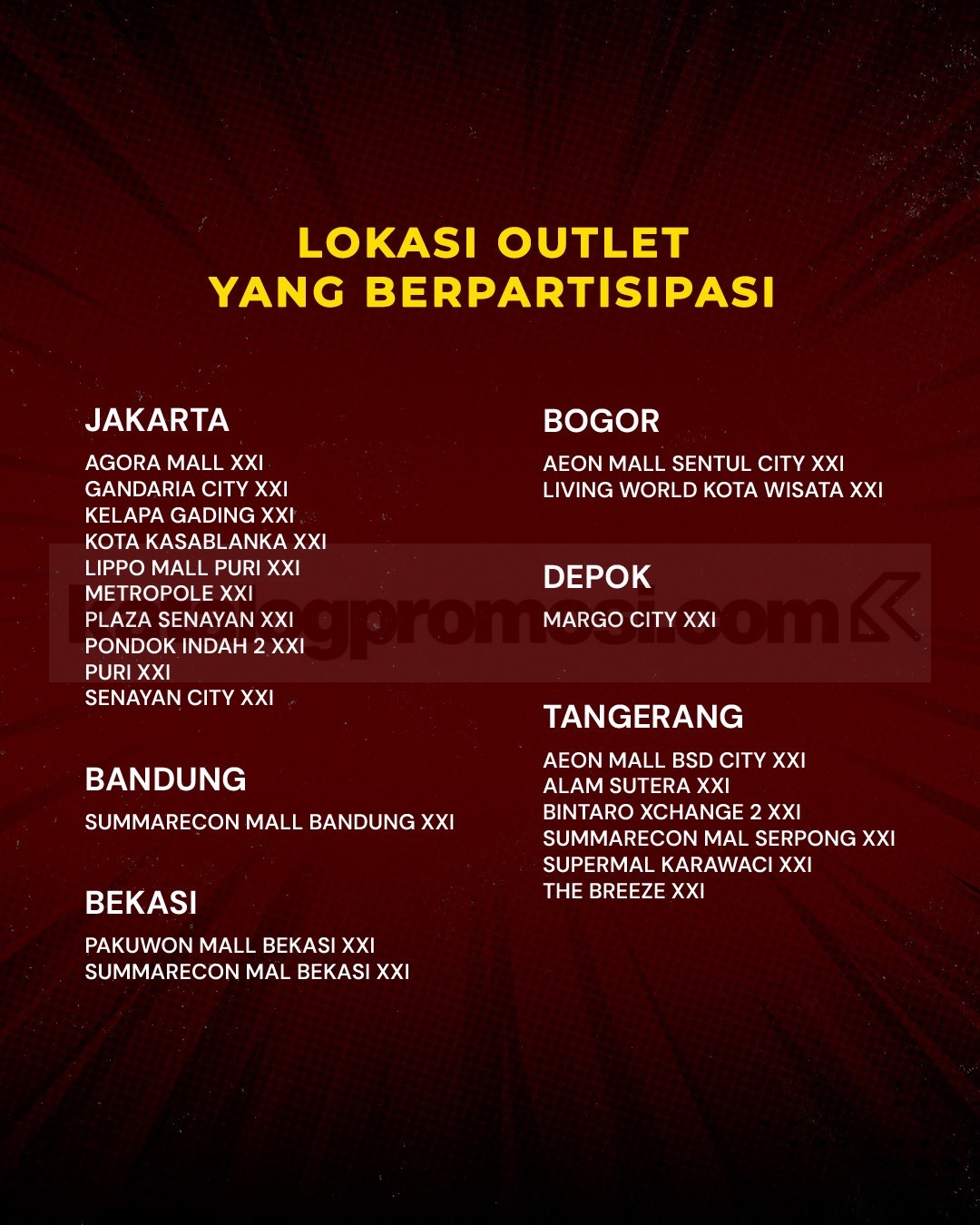 Promo Cinema XXI Nonton Street Fighter Dapat Kartu Koleksi Eksklusif