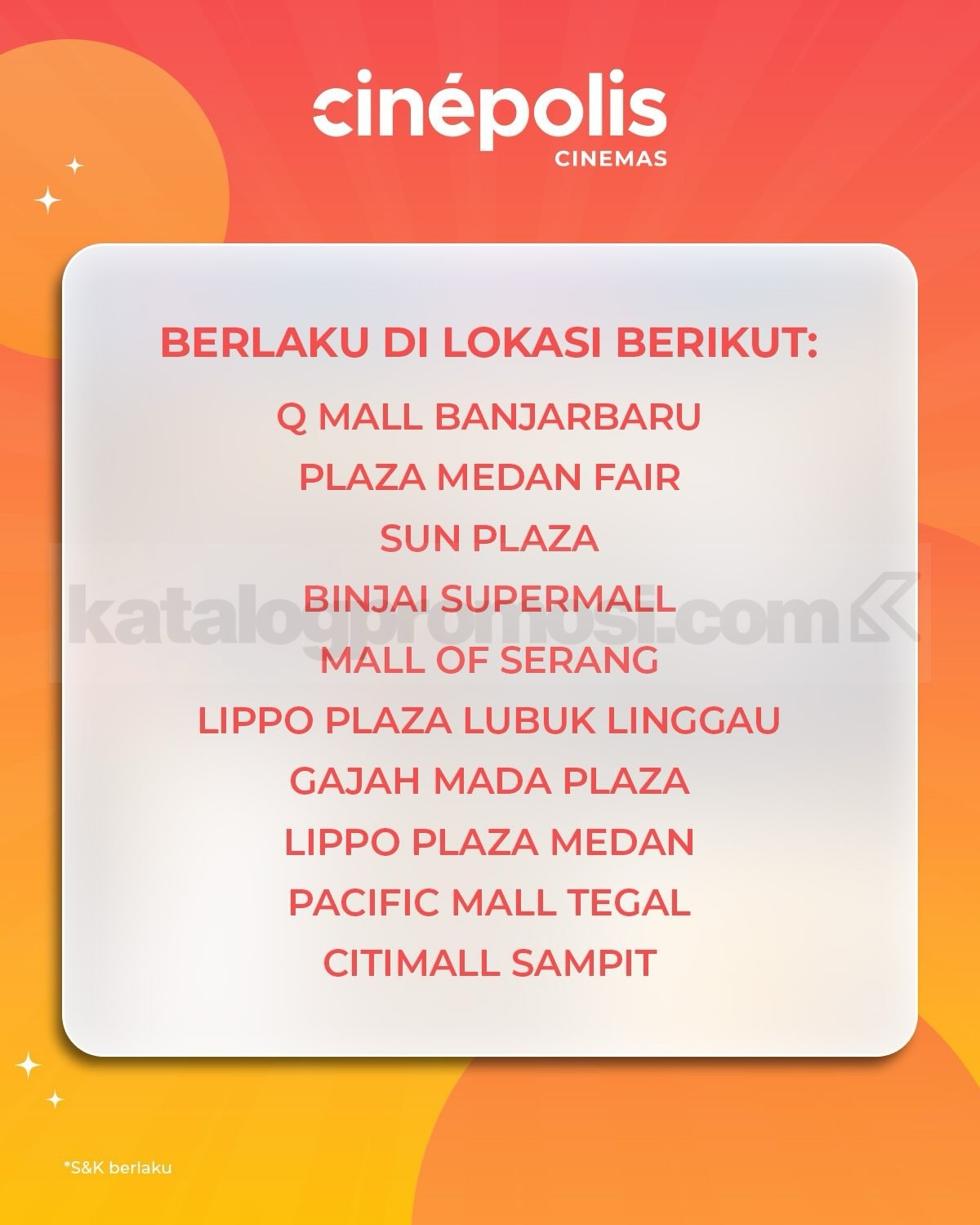 Promo Cinépolis TGIF 2 Tiket Combo Couple Mulai Rp109.000 Promo Cinépolis TGIF 2 Tiket Combo Couple Mulai Rp109.000 2