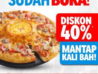 Promo Domino’s Pizza Grand Opening MMTC Pancing diskon 40% untuk pembukaan outlet baru Medan.