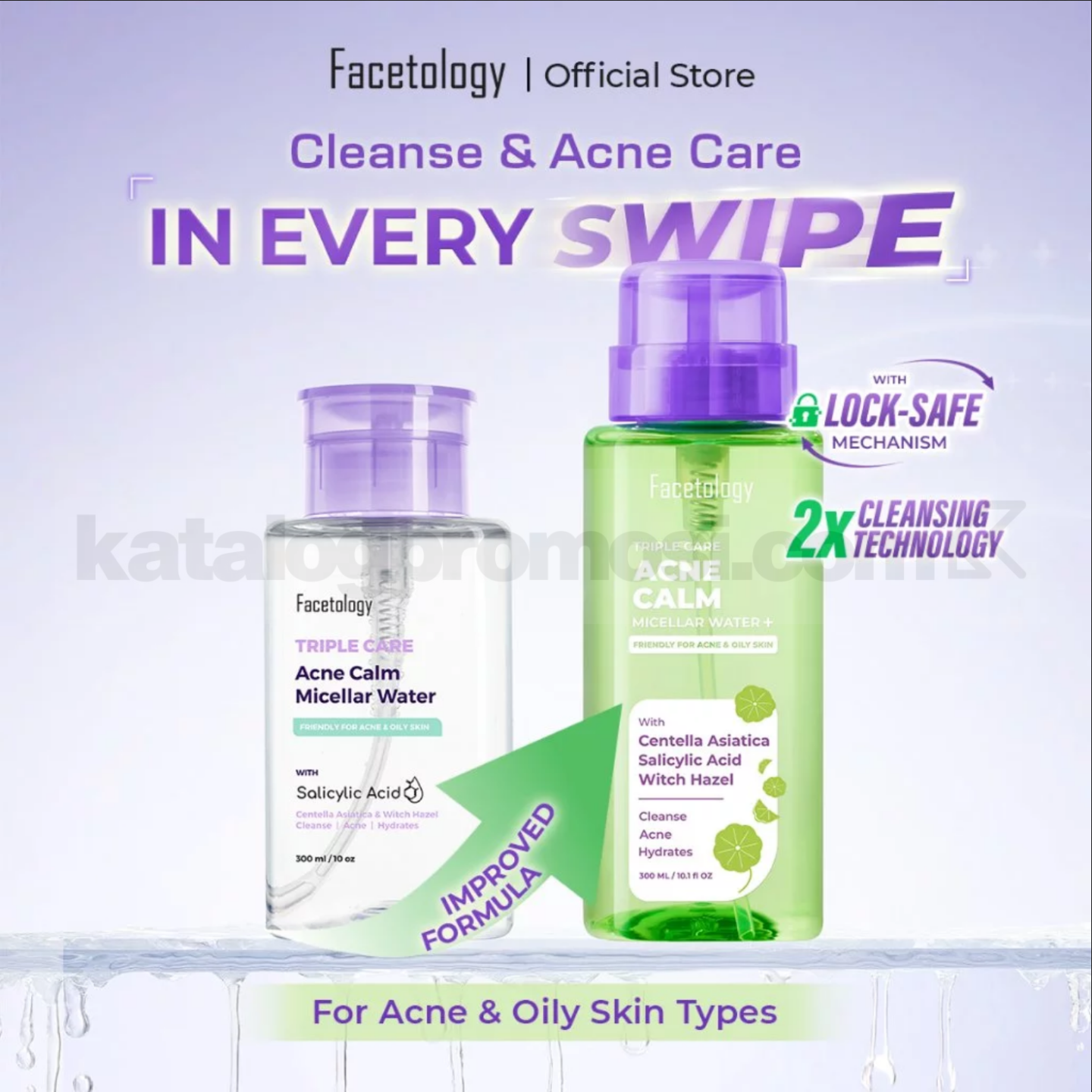 Promo Facetology NEW! Micellar Water Hydra & Acne Calm Promo Facetology NEW! Micellar Water Hydra & Acne Calm 2