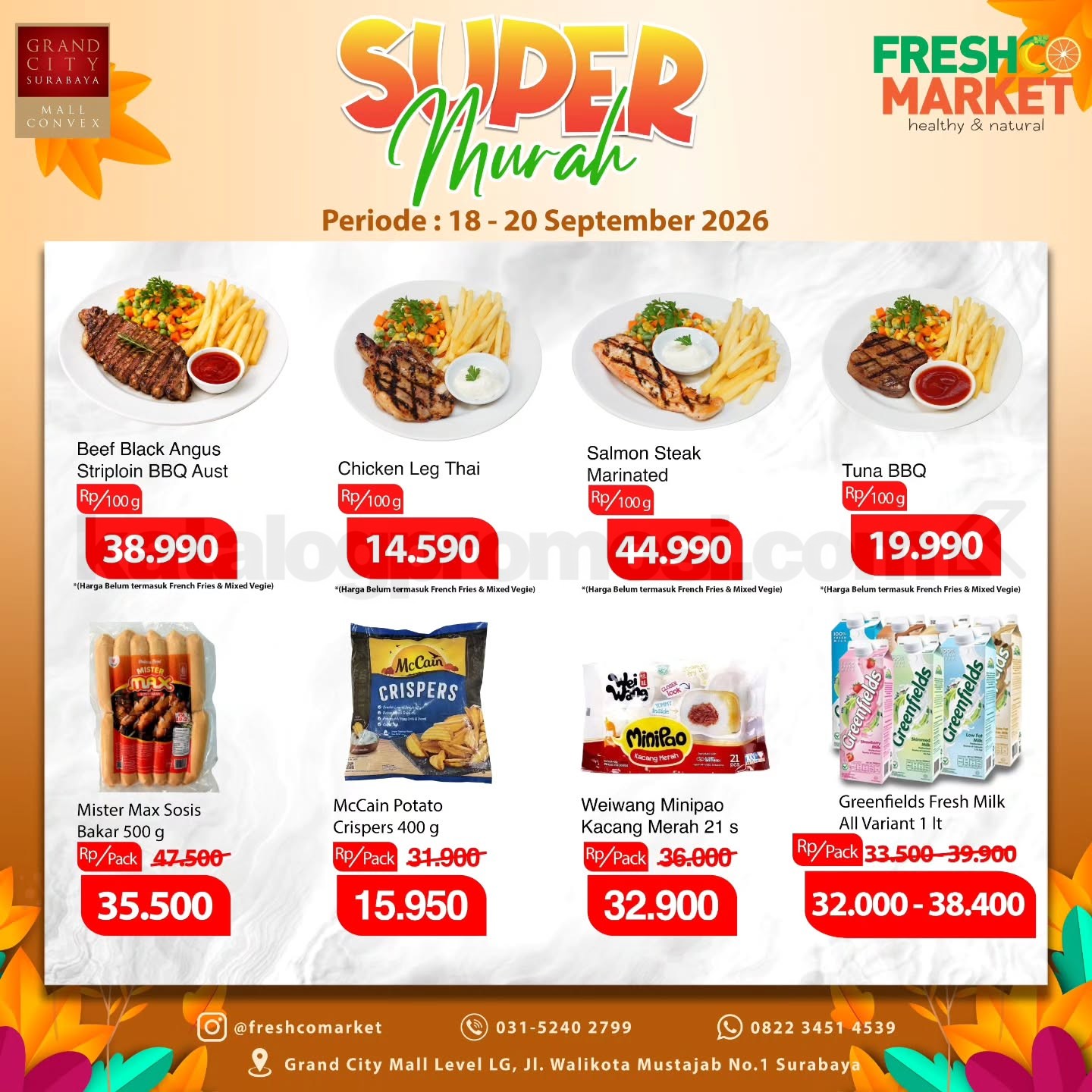 Promo Freshco Market Weekend Super Murah 18-20 September 2026 Promo Freshco Market Weekend Super Murah 18-20 September 2026 1