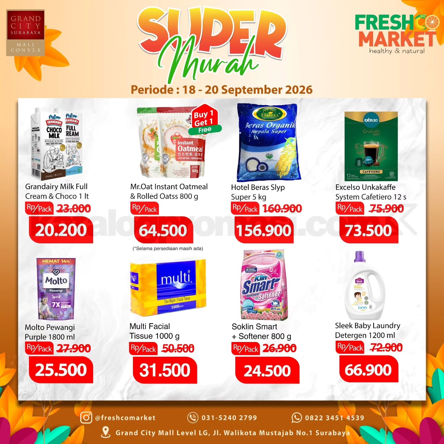 Promo Freshco Market Weekend Super Murah 18-20 September 2026 Promo Freshco Market Weekend Super Murah 18-20 September 2026 2