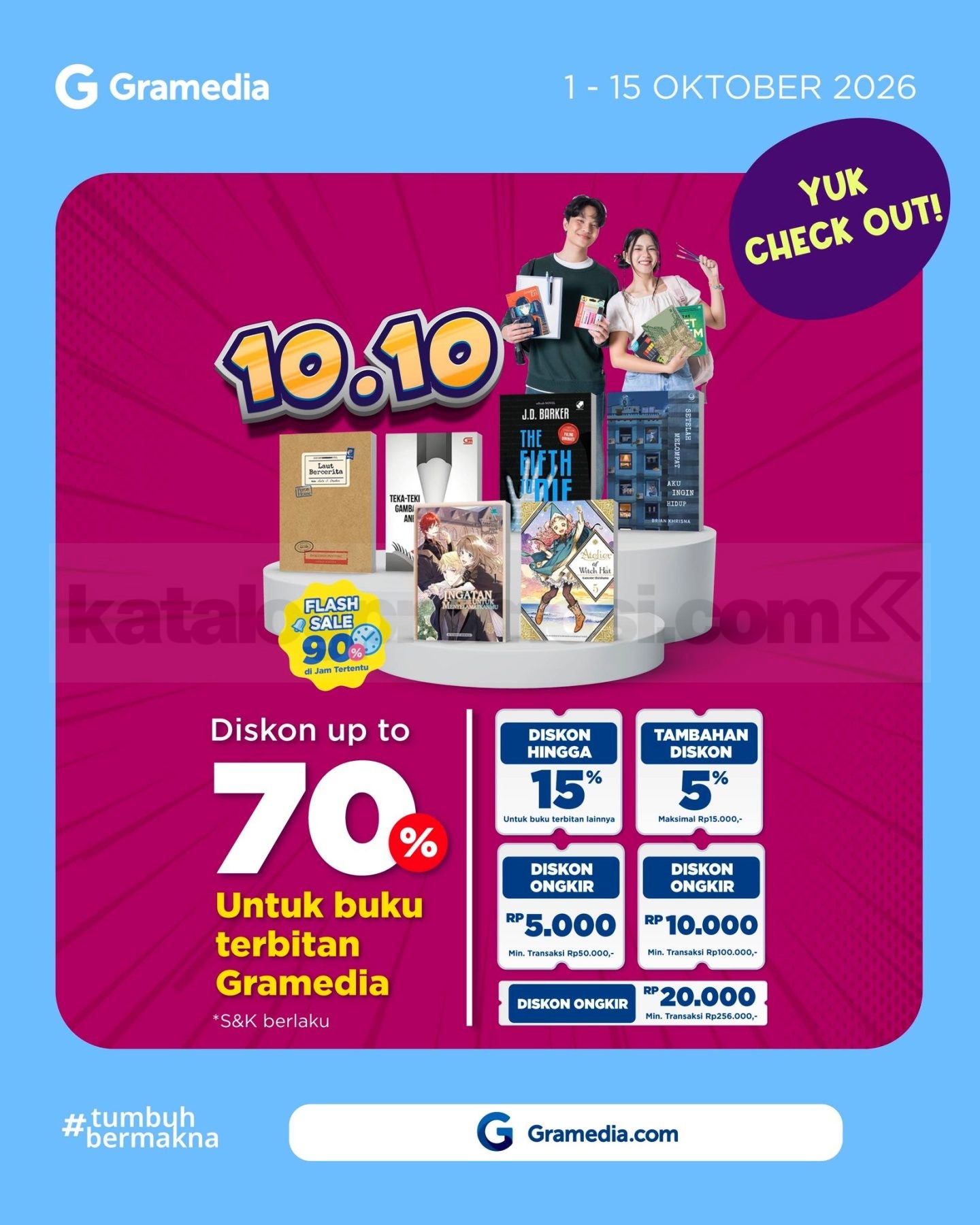 Promo Gramedia 10.10 Diskon Buku hingga 70%