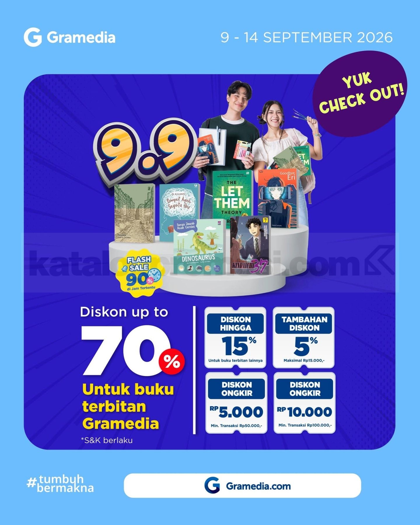 Promo Gramedia 9.9 Shopping Day Diskon hingga 70% Promo Gramedia 9.9 Shopping Day diskon hingga 70% dan flash sale 90%