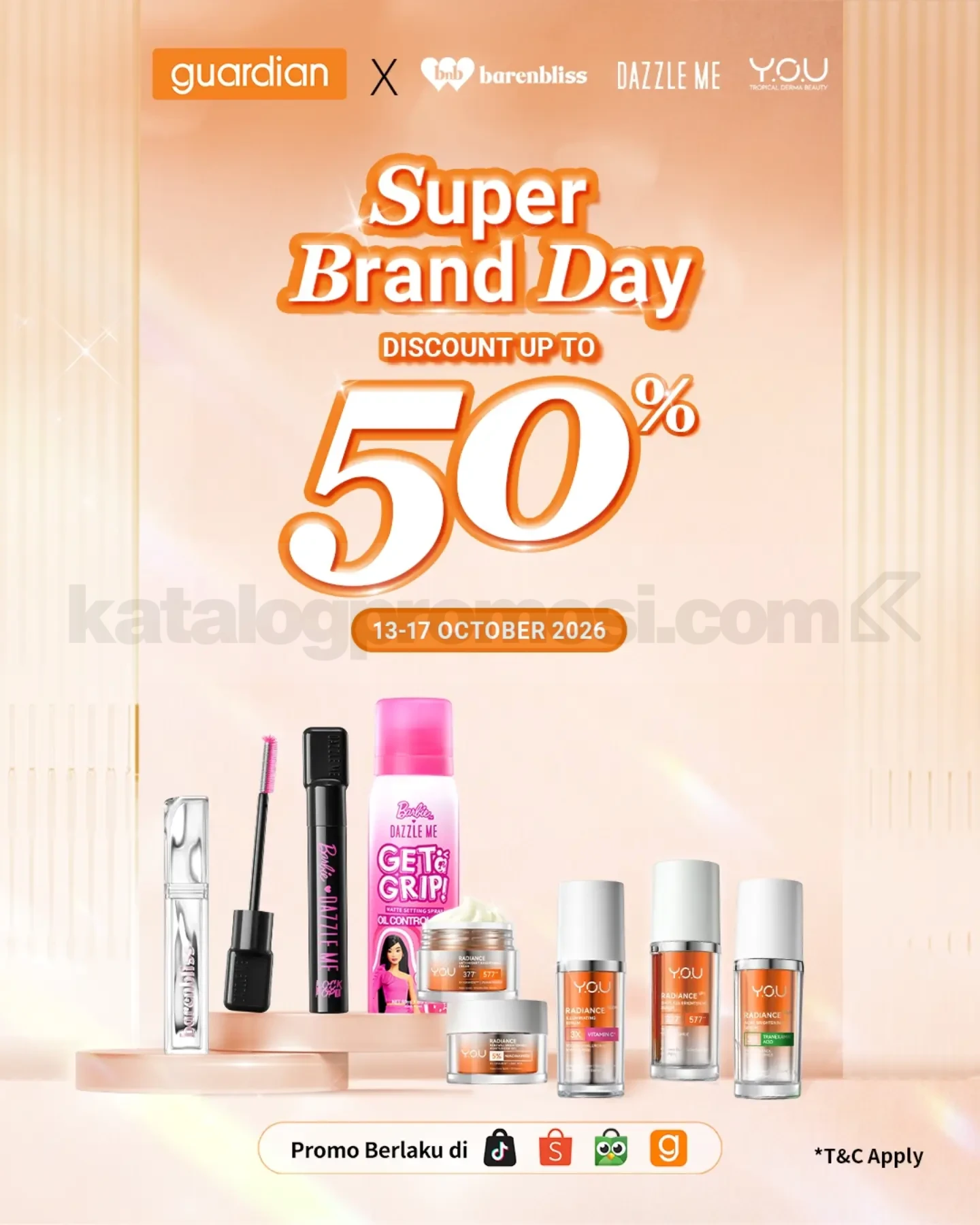 Promo Guardian Super Brand Day Diskon hingga 50%