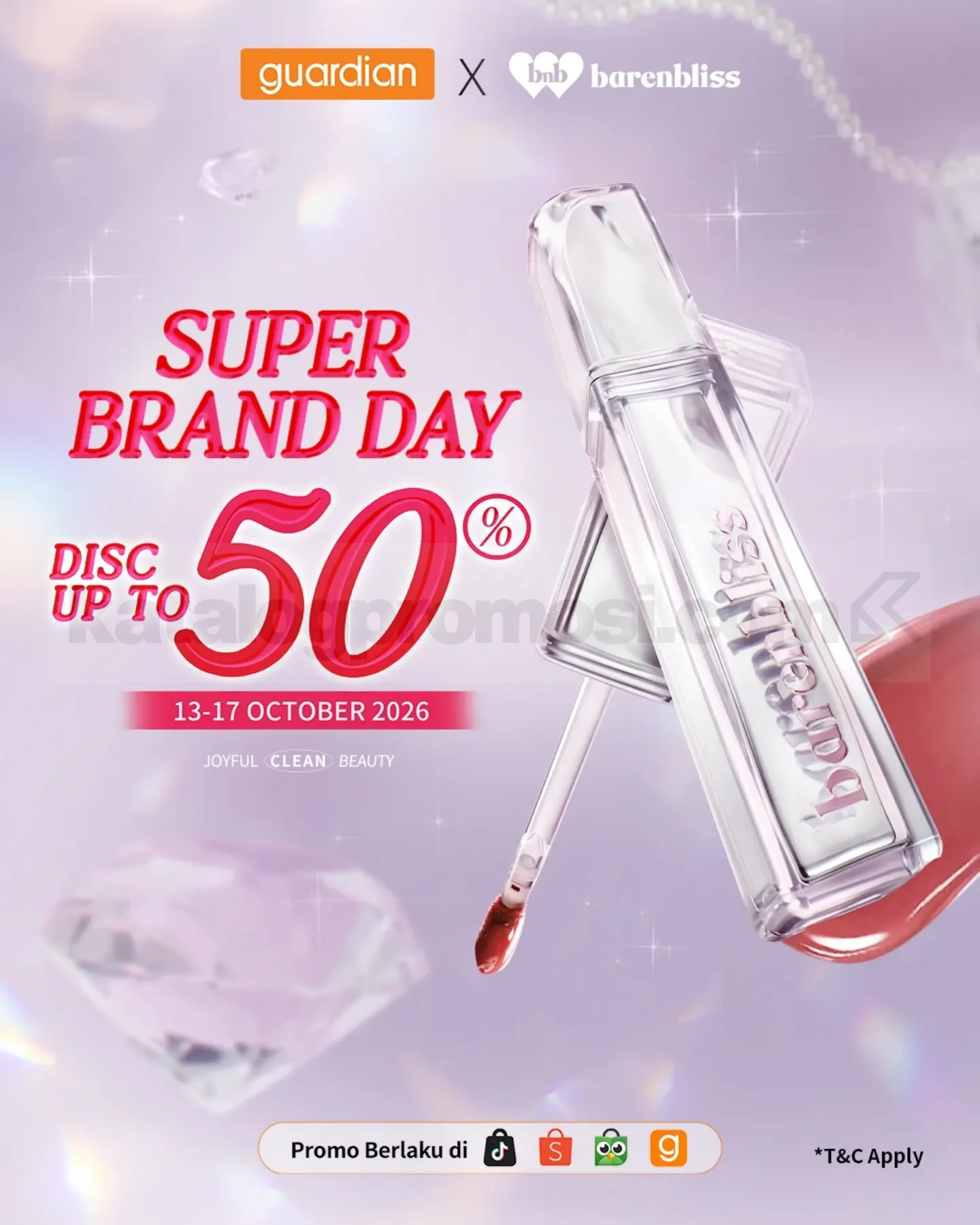 Promo Guardian Super Brand Day Diskon hingga 50%