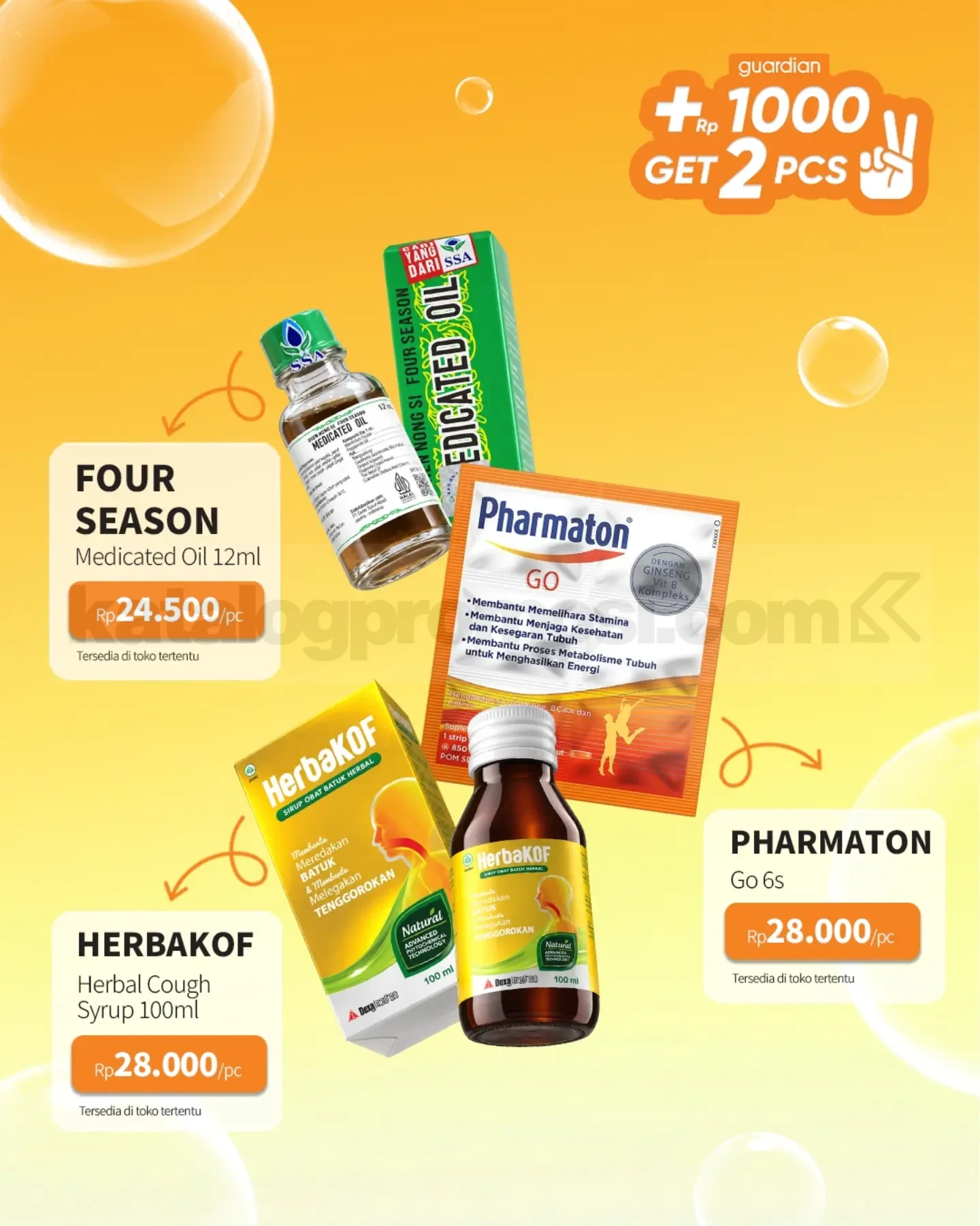 PROMO GUARDIAN HEMAT MINGGUAN TAMBAH +Rp. 1.000 DAPAT 2 PRODUK PROMO GUARDIAN HEMAT MINGGUAN TAMBAH +Rp. 1.000 DAPAT 2 PRODUK 9