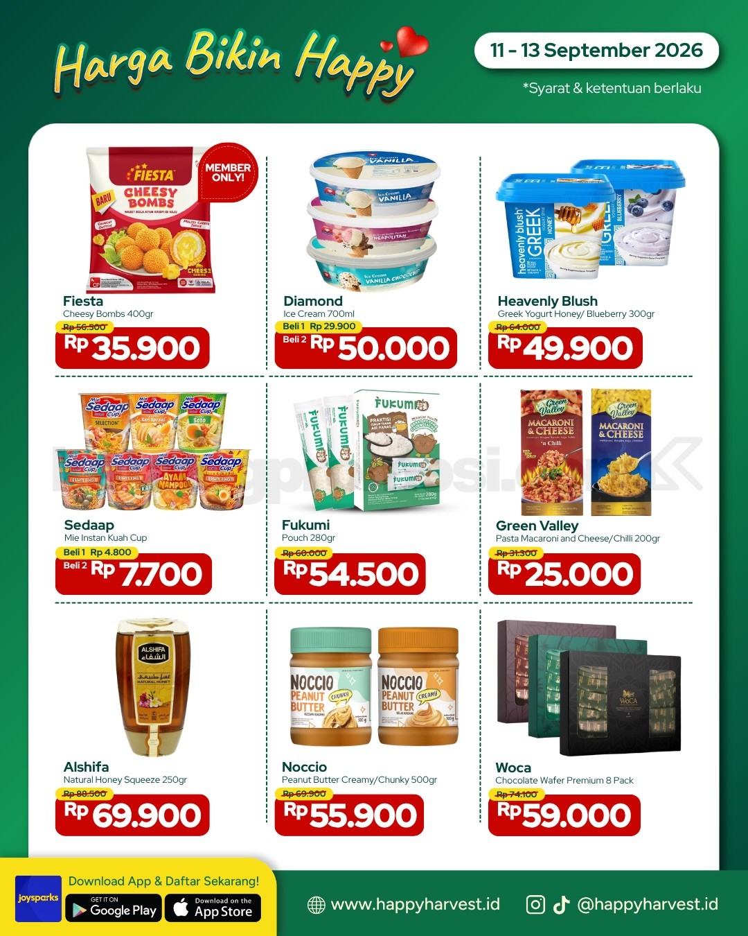 Promo Happy Harvest Weekend JSM 11-13 September 2026 Promo Happy Harvest Weekend JSM 11-13 September 2026 3