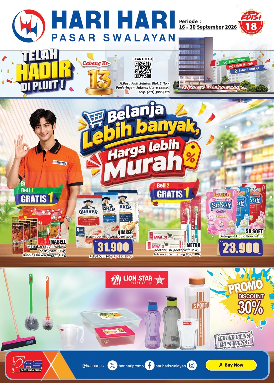 Promo Hari Hari Pasar Swalayan Katalog 16-30 September 2026
