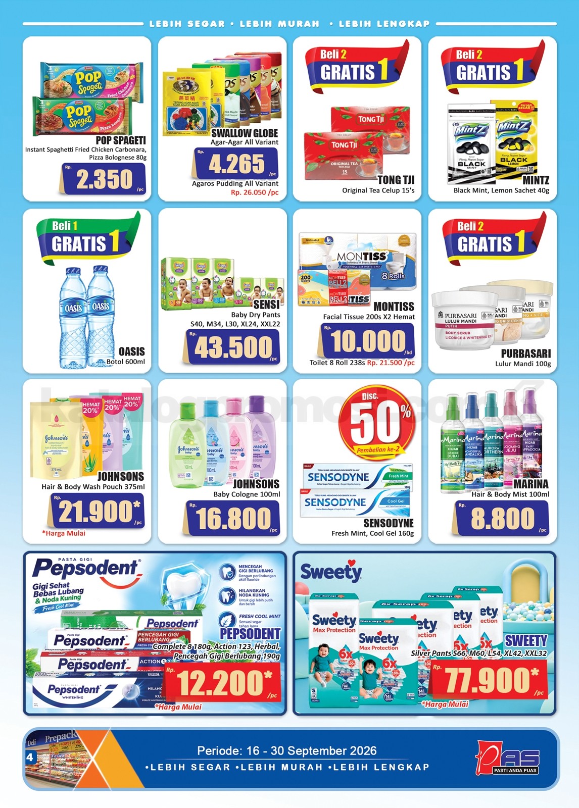 Promo Hari Hari Pasar Swalayan Katalog 16-30 September 2026