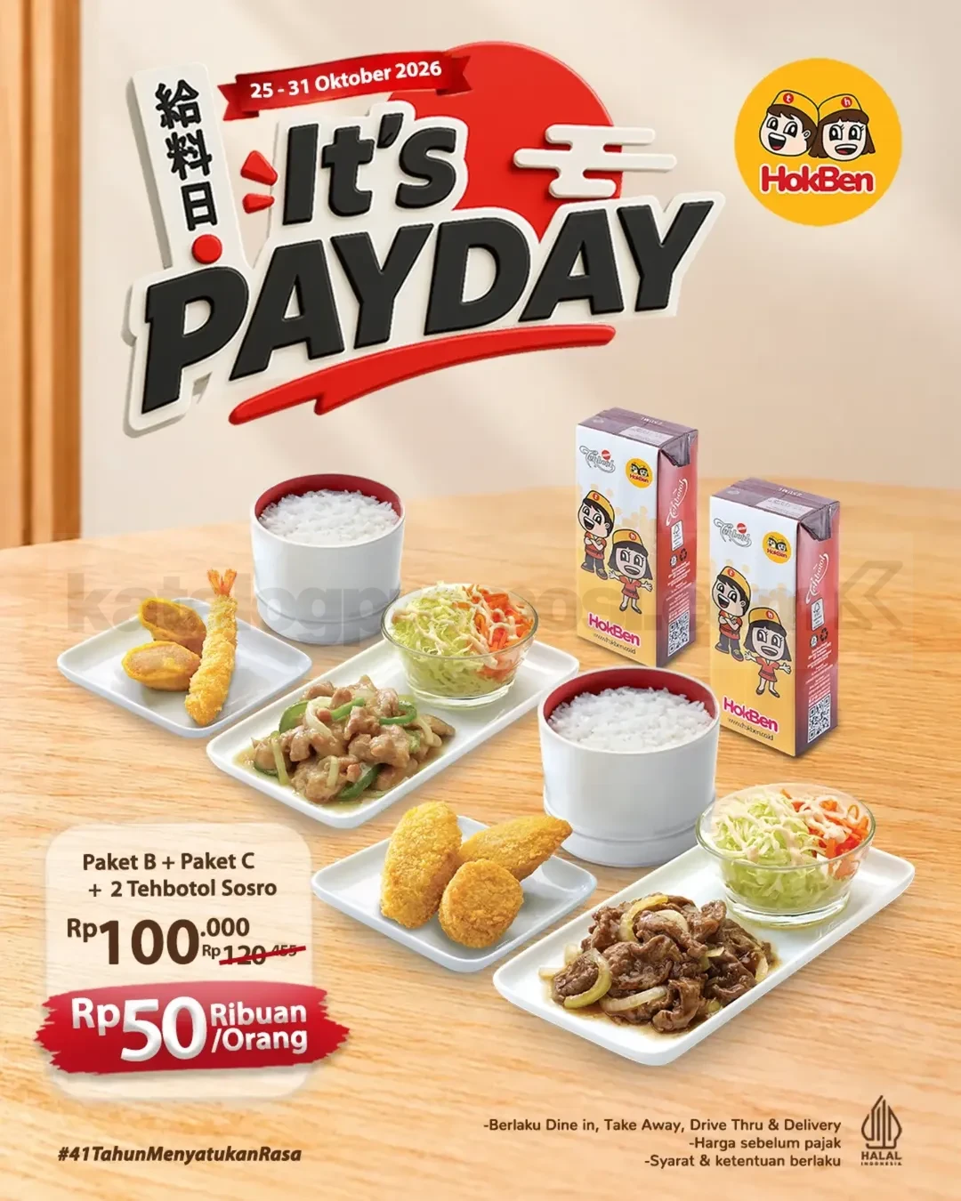 Promo HokBen It’s Payday Paket Hemat Rp50 Ribuan Promo HokBen It’s Payday Paket Hemat Rp50 Ribuan 1